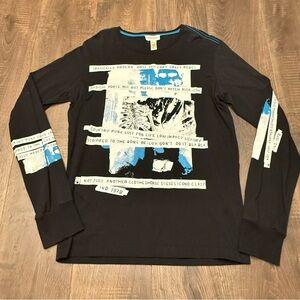 $150 Vtg Diesel Lg Punk Nico Lust For Life Radical Roots Tee long-sleeve shirt